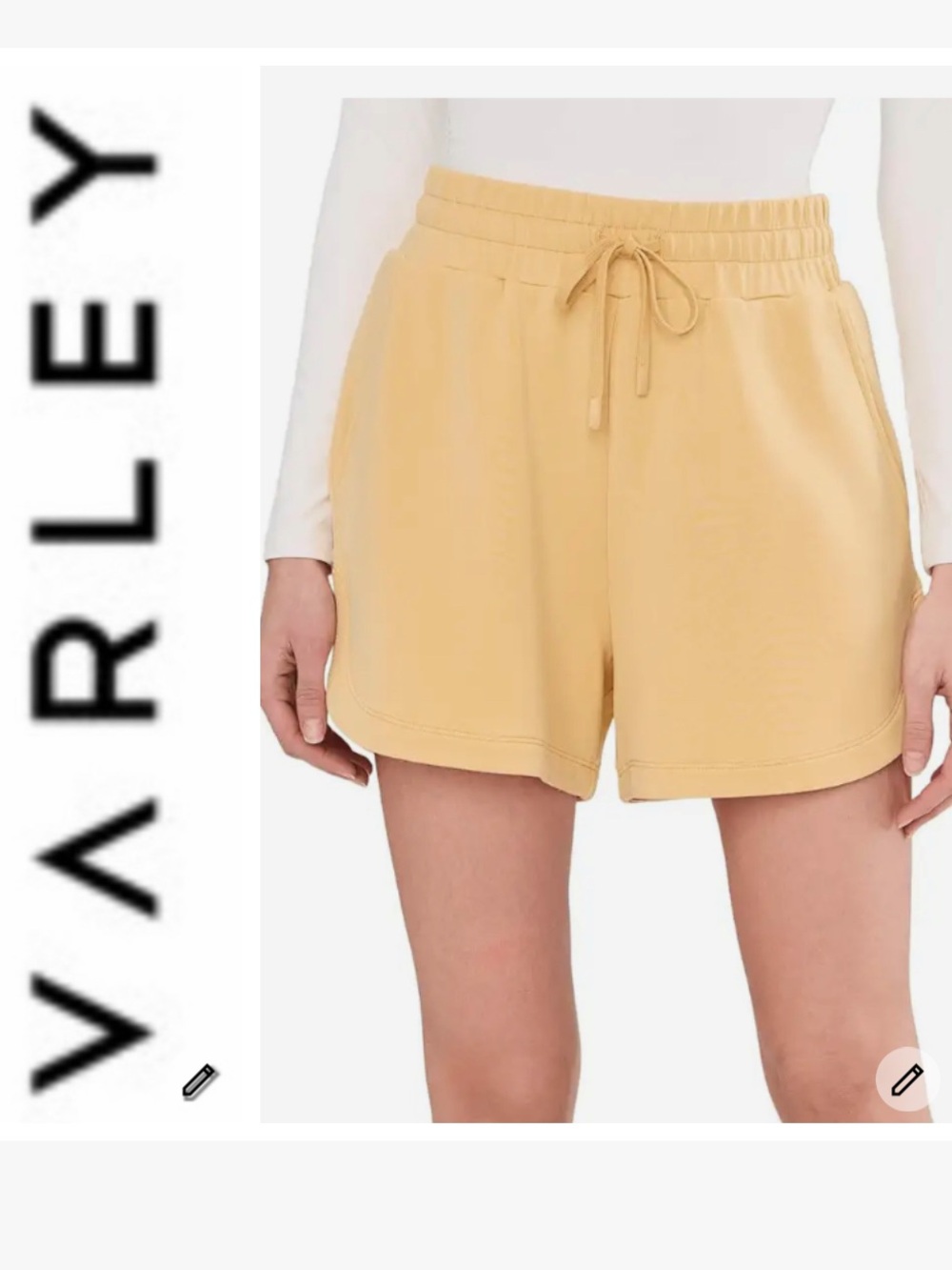 NWT Varley Coulter High Rise Shorts